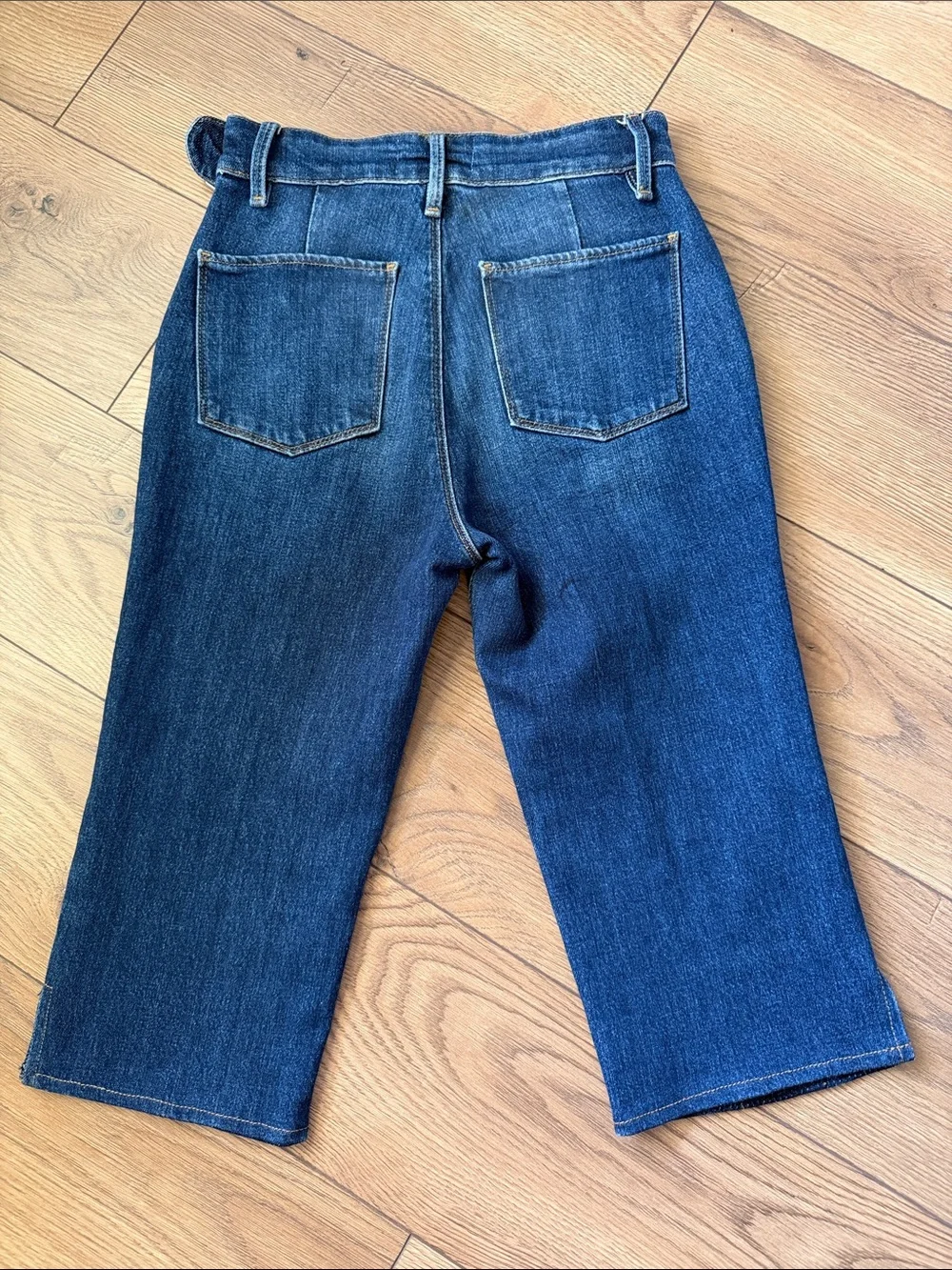 Frame Denim Women’s capris Dark blue High waisted - Picture 4 of 7